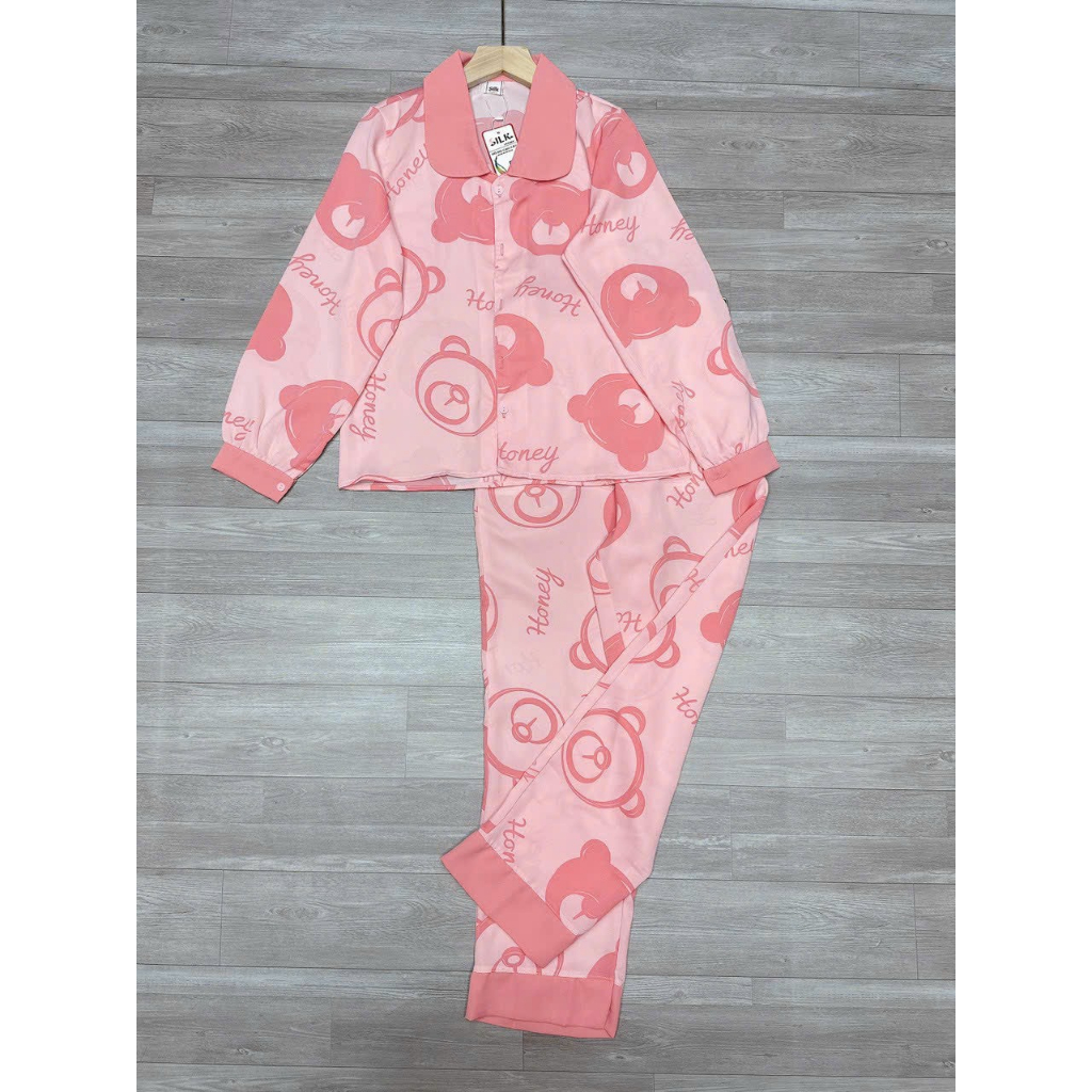 Bộ Pyjama Dài Tay - Giấc Ngủ Mềm Mại và Phong Cách Tươi Sáng - BNL34