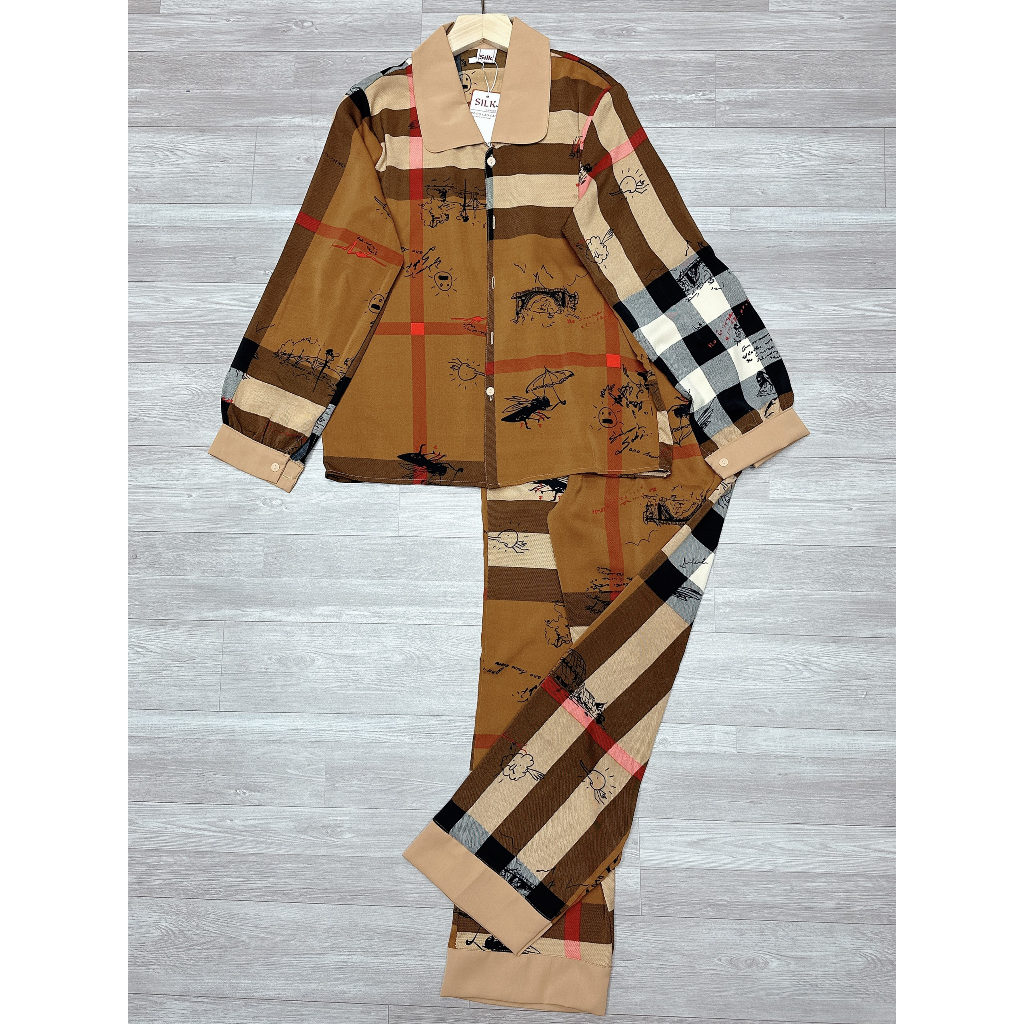 Bộ Pyjama Dài Tay - Giấc Ngủ Mềm Mại và Phong Cách Tươi Sáng - BNL34