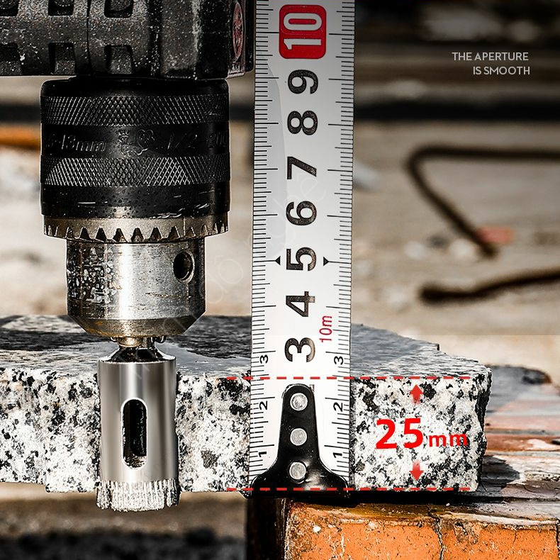 Mũi khoan đa năng me kim cương khoan khoét lỗ tròn kính kiếng gạch men đá cứng bê tông gốm sứ 35mm đến 80mm