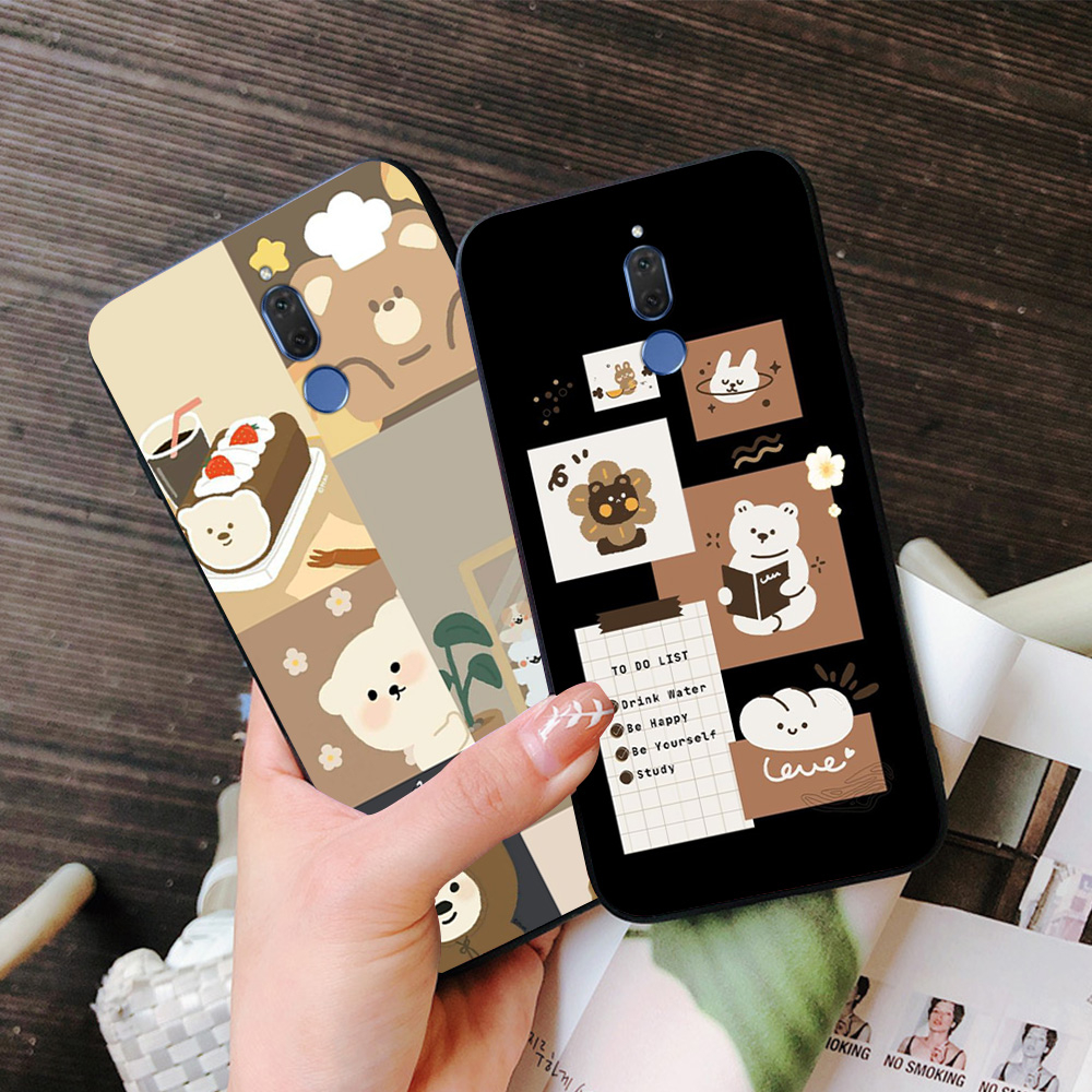 Ốp lưng huawei nova 2i in hình kẻ ô các con vật cute dễ thương