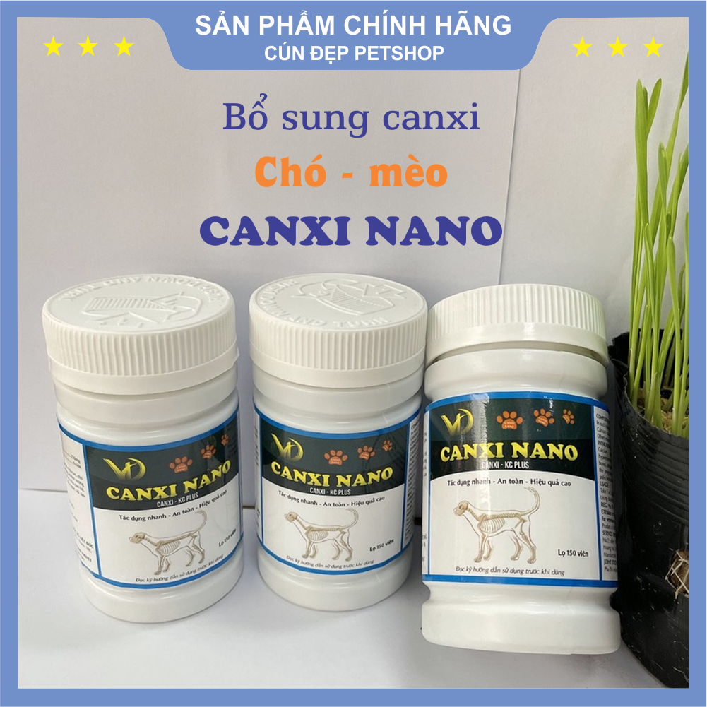 Canxi Nano Cho Chó Mèo – Hộp 150 Viên