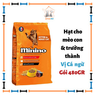 Thức ăn hạt Minino Tuna cho mèo con và mèo trưởng thành - 480gr