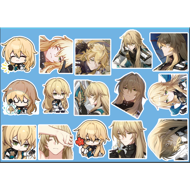 - Set 10/15 Sticker Luocha game Honkai Star Rail hình dán trang trí laptop, điện thoại siêu đẹp
