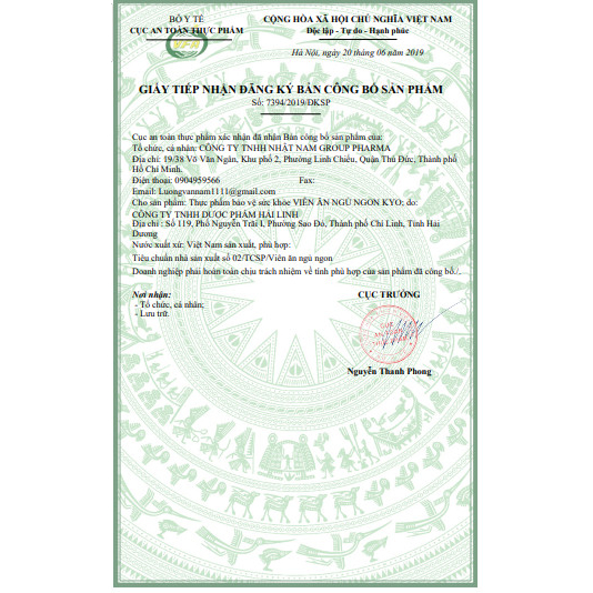 Viên ĂN NGỦ NGON KYO hộp 60 viên giúp ăn ngon,ngủ sâu giấc