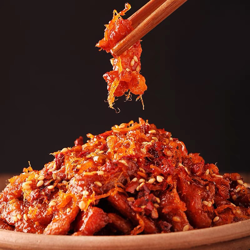 bò ướt tẩm vị ăn liền cực ngon 2 màu cay với ít cay