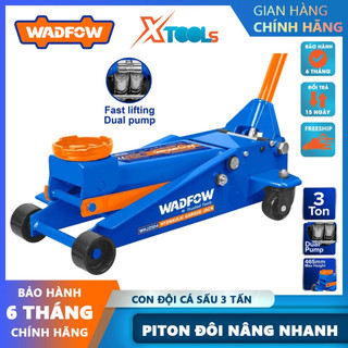 Con đội cá sấu thủy lực nâng nhanh có bánh xe WADFOW có bơm kép khả năng đội 2.5 tấn, chiều cao đội từ 85mm-380mm