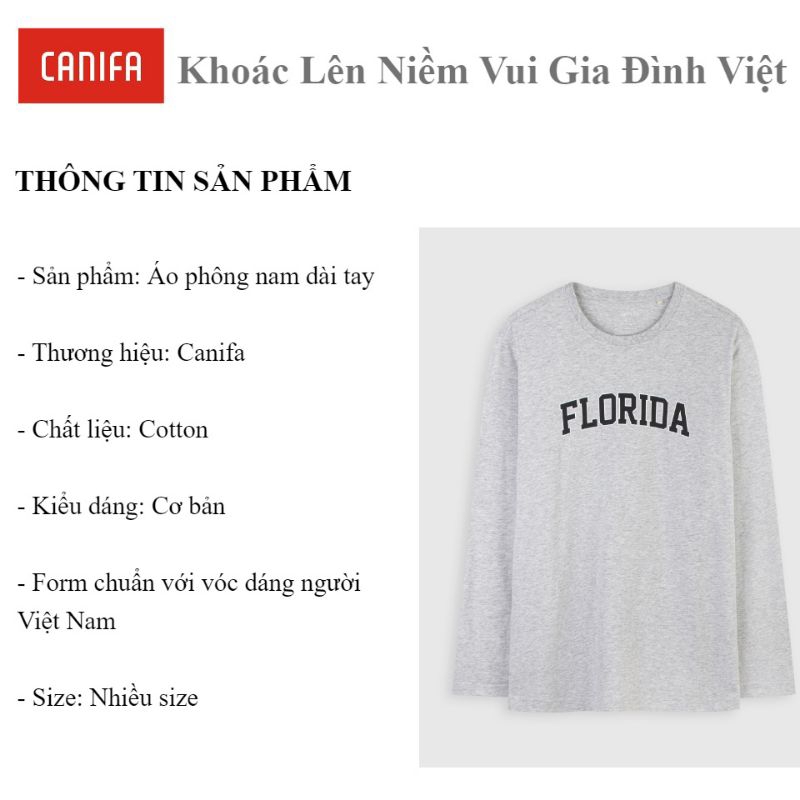 Áo phông dài tay nam Canifa