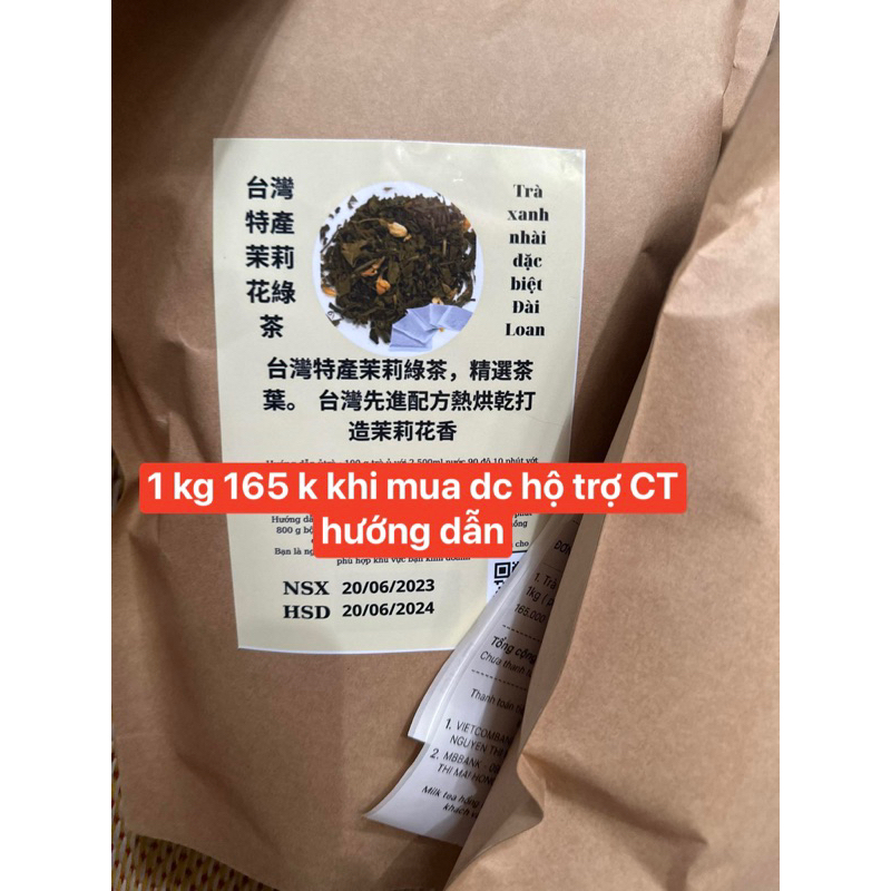 trà xanh nhài Đặc biệt Đài Loan