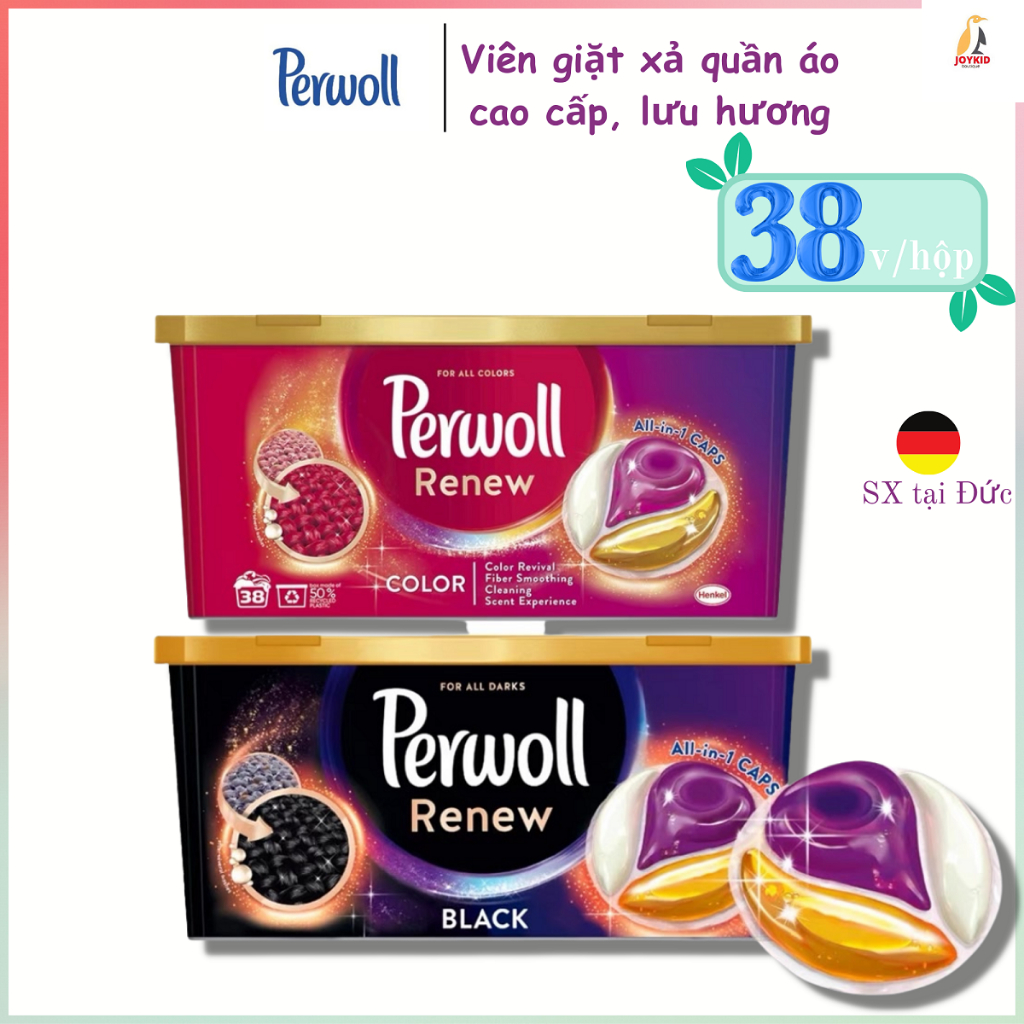 Viên giặt xả quần áo Downy/Surf/Perwoll lưu hương 4 trong 1 nhập khẩu Thái Lan/Anh/Tây Ban Nha