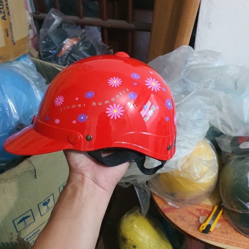 Mũ bảo hiểm nửa đầu thời trang - 3 lớp lót - dày dặn - nhiều màu - bảo hành 12 tháng giao tem ngẫu nhiên