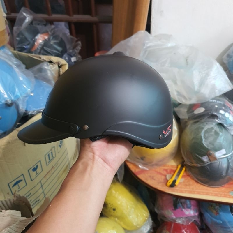 Mũ bảo hiểm nửa đầu thời trang - 3 lớp lót - dày dặn - nhiều màu - bảo hành 12 tháng giao tem ngẫu nhiên