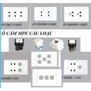 Mặt ổ cắm, công tắc thiết bị điện mpe