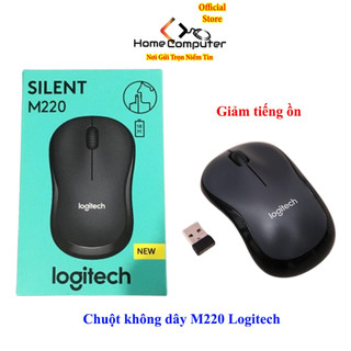Chuột không dây LOGITECH M220 Silent giảm tiếng ồn.Hàng nhập khẩu, tặng kèm pin AA