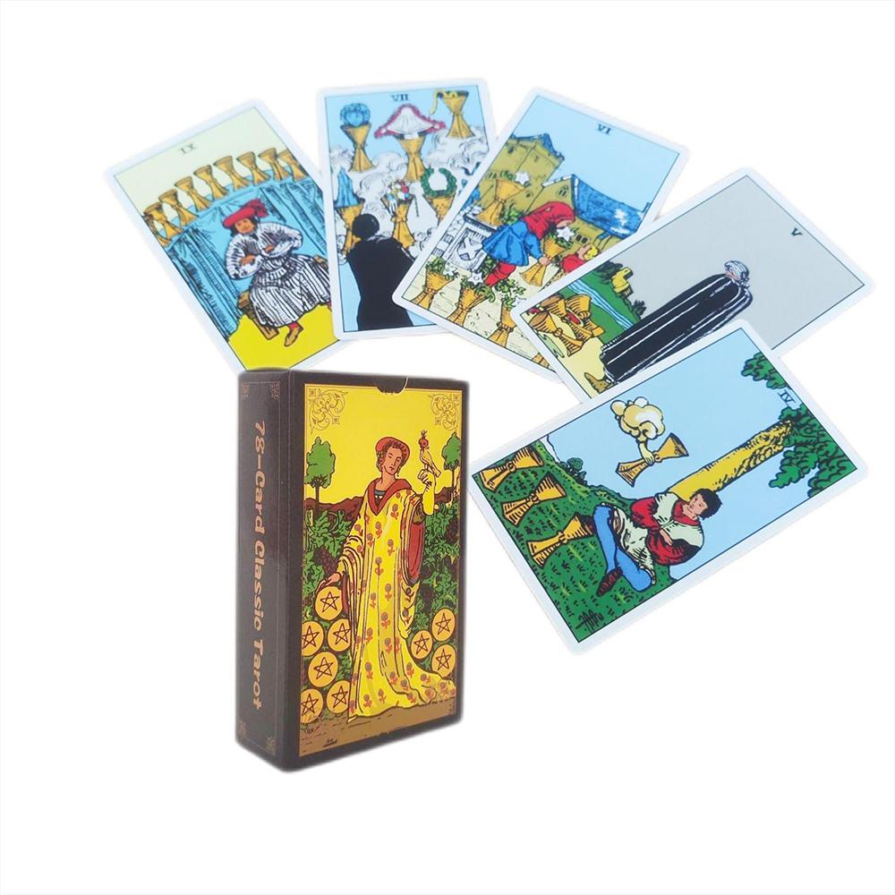 Bộ bài Classic Card Tarot 78 lá bài 7x12 Cm tặng đá thanh tẩy S168