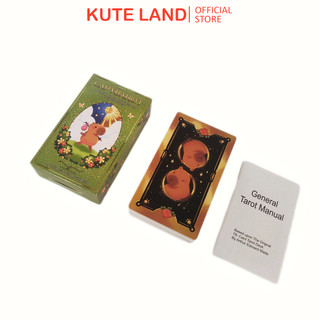 Bộ bài capybarot tarot 78 lá bài 7x12 cm tặng đá thanh tẩy s169