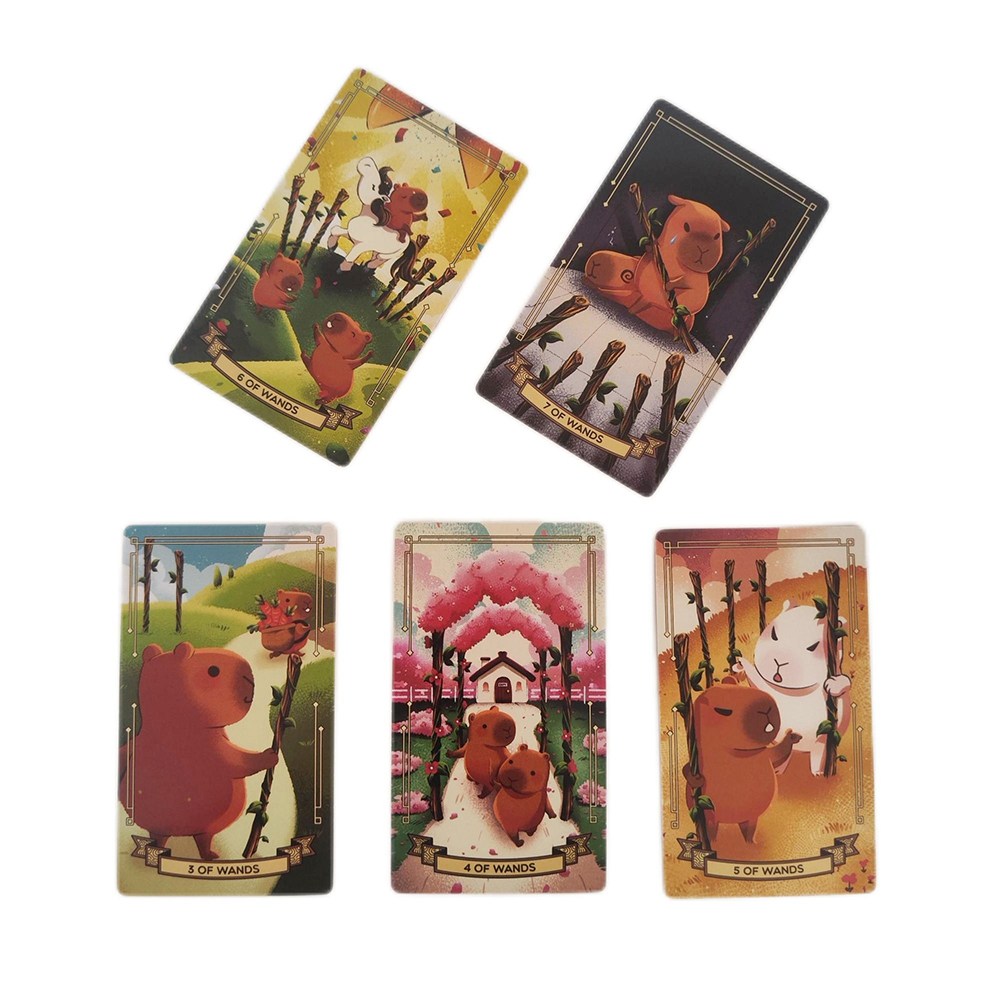 Bộ bài CapyBarot Tarot 78 lá bài 7x12 Cm tặng đá thanh tẩy S169