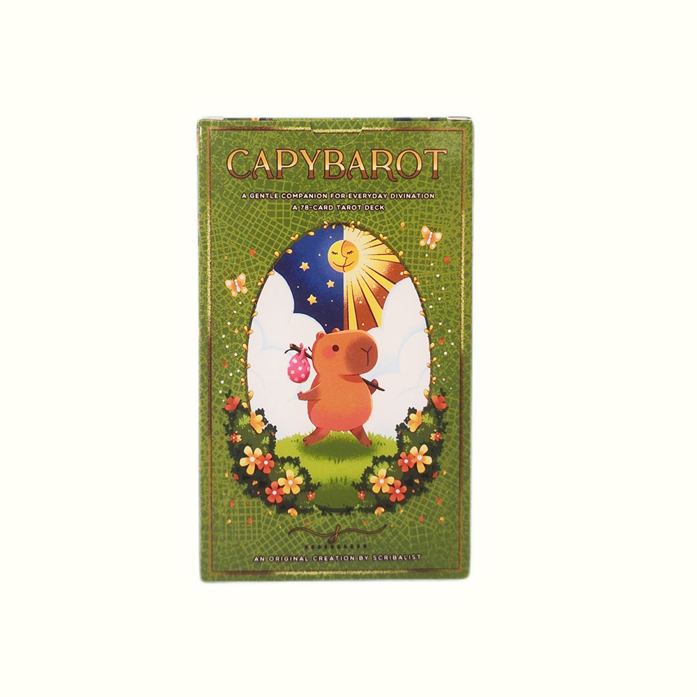 Bộ bài CapyBarot Tarot 78 lá bài 7x12 Cm tặng đá thanh tẩy S169