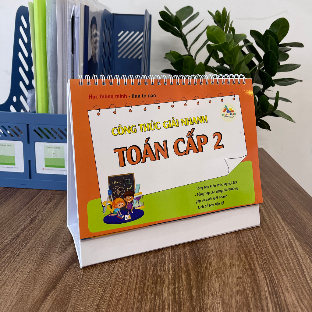 Bộ Lịch Công Thức Cấp 2 Milo Steam - Tổng hợp công thức Toán, Tiếng Anh