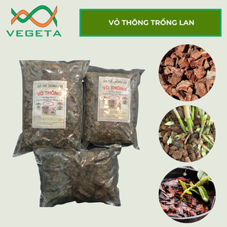 [ Rẻ ] Vỏ Thông Newzilan size 3-4 500g Đã Qua Xử Lý - Giá Thể Trồng Phong Lan - Vỏ Thông Trồng Lan - Thông Trồng Cây Lan