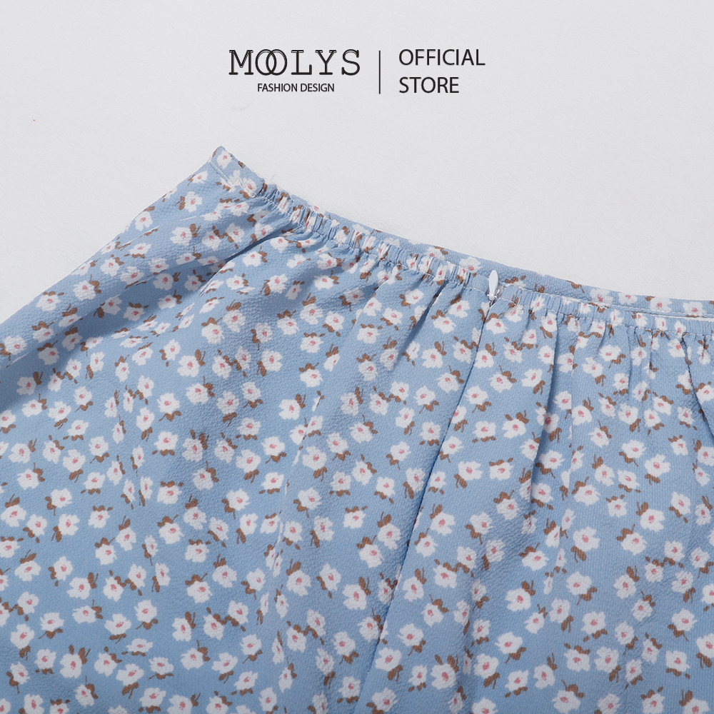 Chân váy hoa nhí dáng chữ A dễ thương MOOLYS MK001