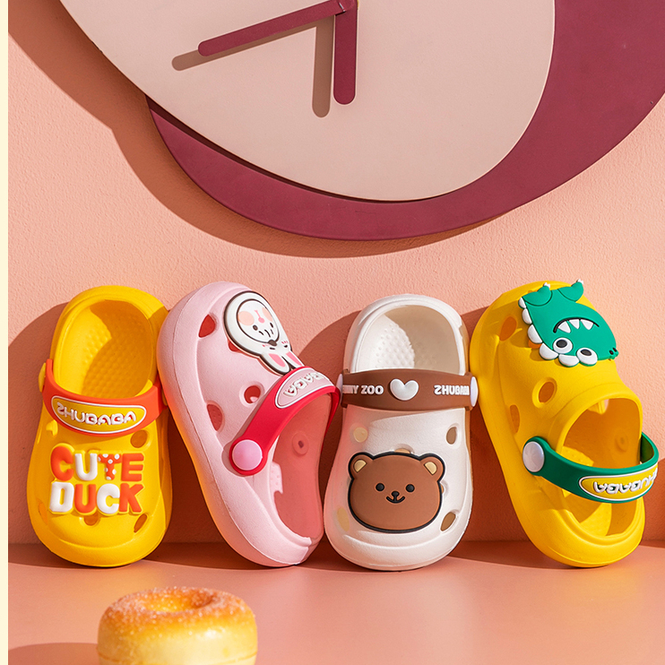 Dép cho bé ZHUBABA, dép cross cho trai bé gái siêu nhẹ chống trơn trượt