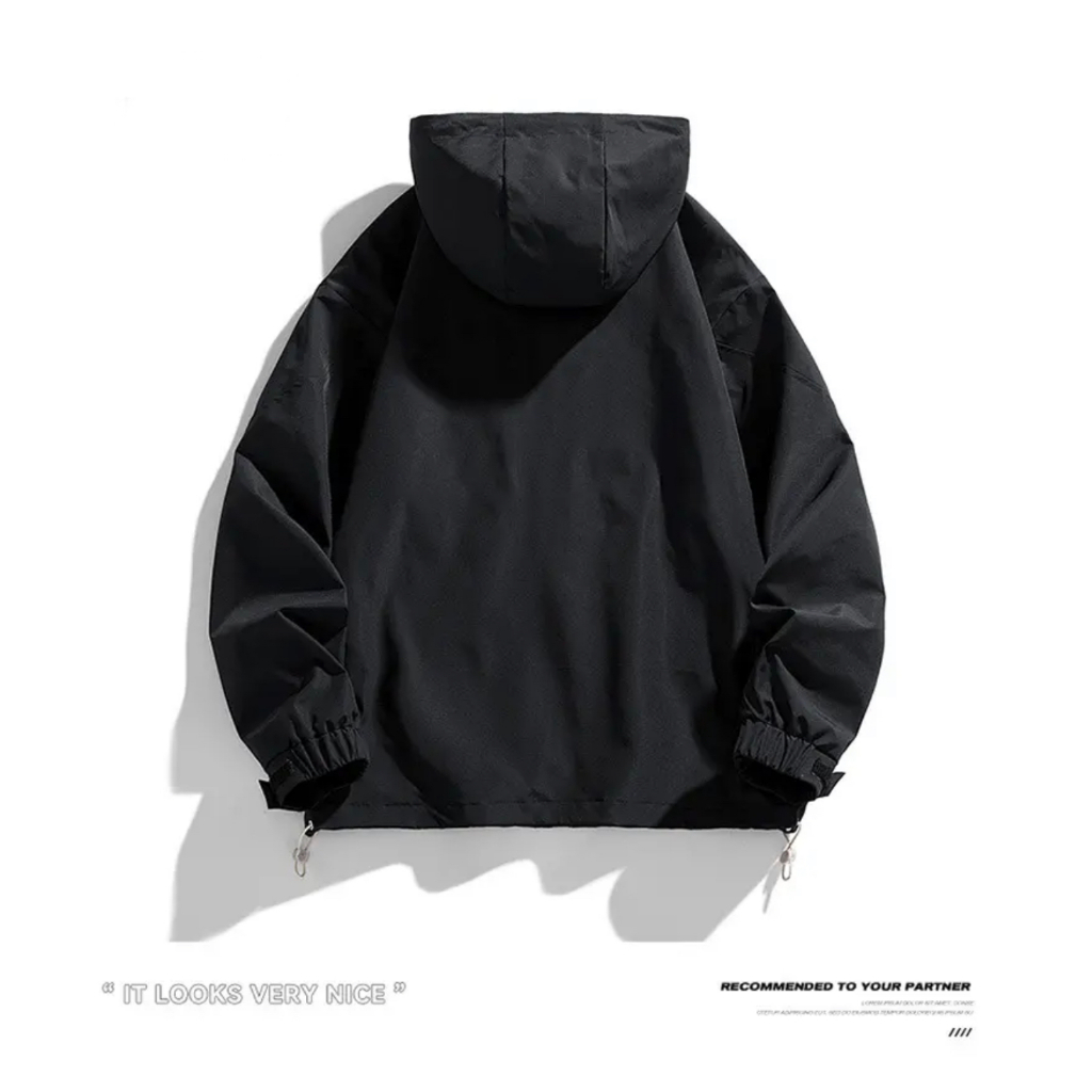 Áo Khoác Big Size Nam REVERED  - Áo Khoác Gió Nam 2 Lớp Kháng Nước với Nón, Chống Nắng và Chống Nước KG3