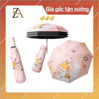 Dù Che Mưa Ô Che Nắng Tự Động-Thủ Công Gấp Gọn 2 Chiều Thông Minh, 8 Nan Chống Lật, Cản Tia UV