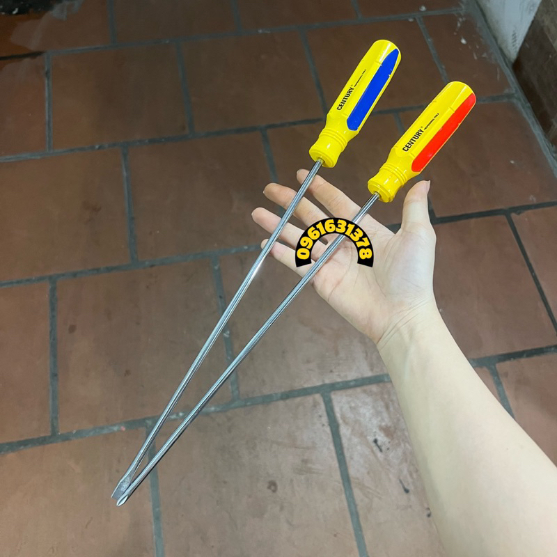 Tô vít 1 đầu có nam châm, tua vít sọc thân 6 độ dài 30cm