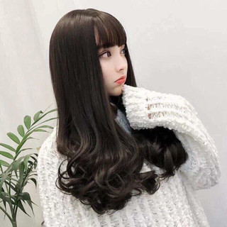 Tóc giả nữ cả đầu 🌸FREESHIP🌸 Tóc giả nguyên đầu xoăn 48cm 8243