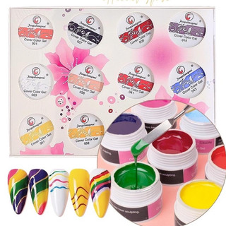 Set gel vẽ 12 màu Fengshangmei loại đặc