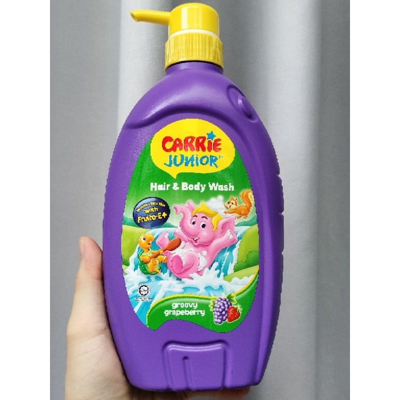 Sữa tắm gội cho bé Carrie Junior 700gr hương Cherry / Double Milk / Grapeberry