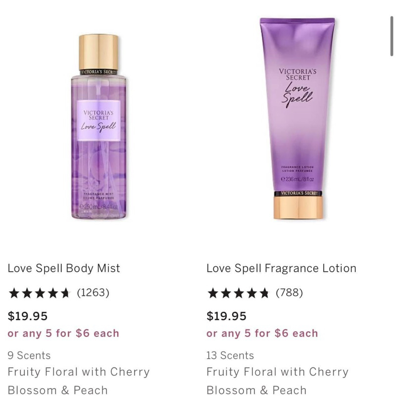 Xịt thơm cơ thể Body mist Victoria’s Secret