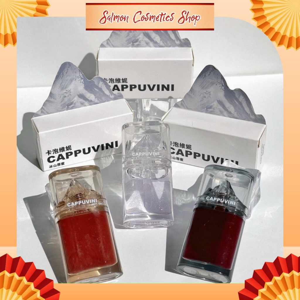 Son Tint Bóng Núi Tuyết Siêu Lì CAPPUVINI CP137 Light Sensitive Jelly Lip Oil, Son Núi Băng Hottrend- Hàng Nội Địa Trung