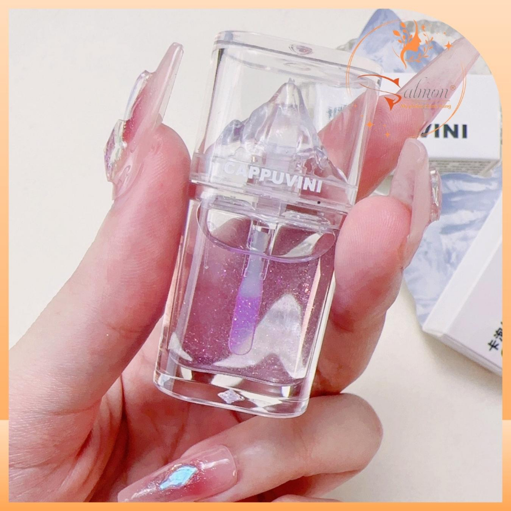 Son Tint Bóng Núi Tuyết Siêu Lì CAPPUVINI CP137 Light Sensitive Jelly Lip Oil, Son Núi Băng Hottrend- Hàng Nội Địa Trung