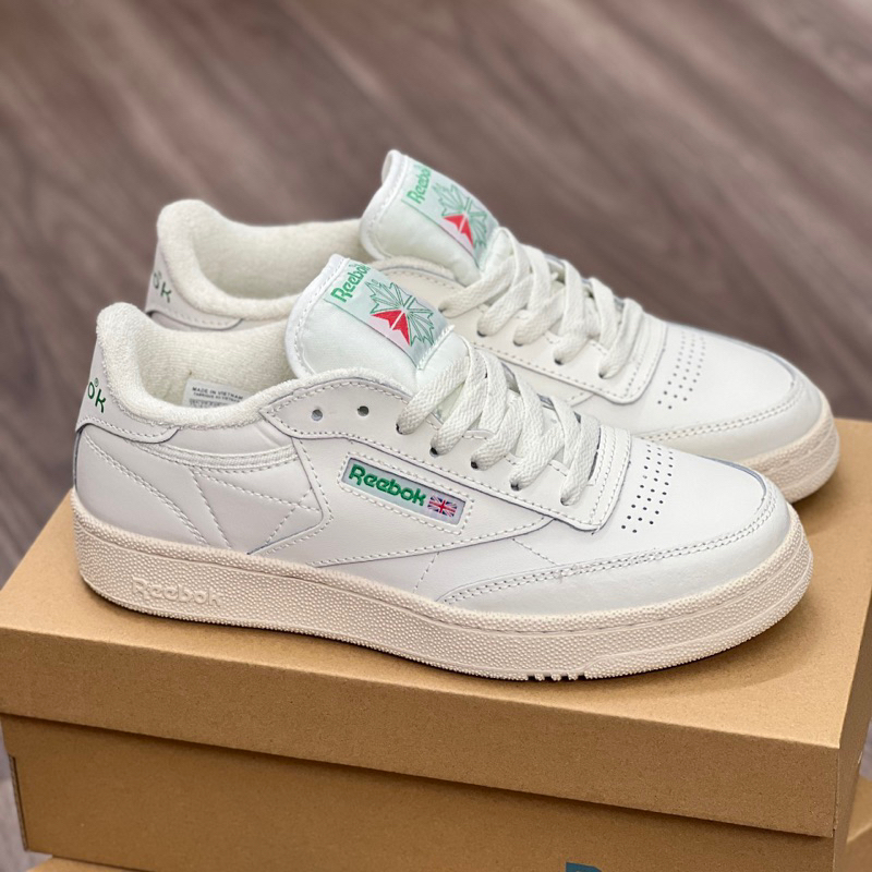 l Tiệm Giày l Giày Sneaker Reebok Club C 85 Vintage White Green Full Bill Box