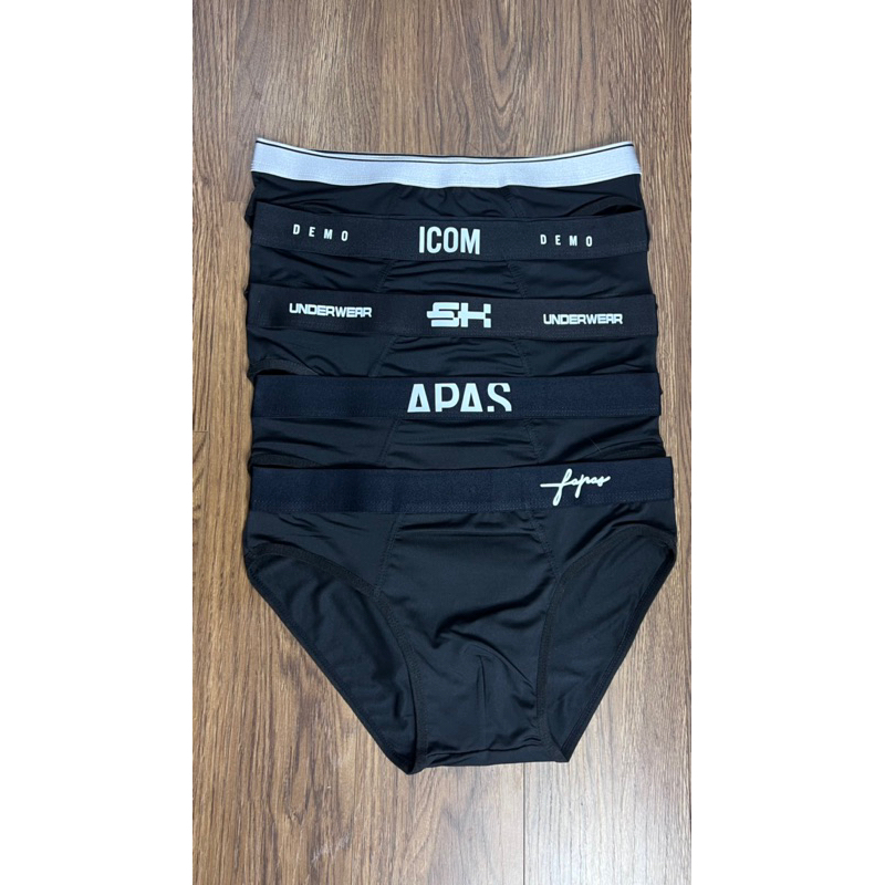 COMBO 5 QUẦN SỊP TAM GIÁC MÀU ĐEN MIX NHIỀU MÃ HÀNG KHÁC NHAU