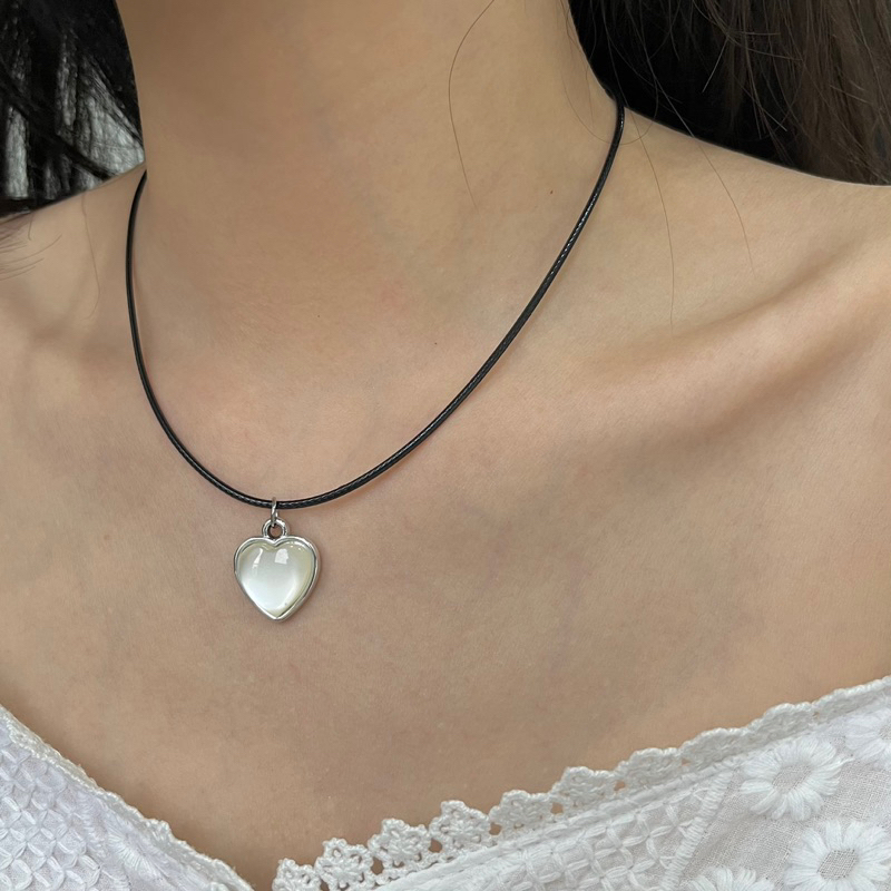 Vòng Cổ Dây Sáp Mặt Sao Trái Tim Hoa Cúc