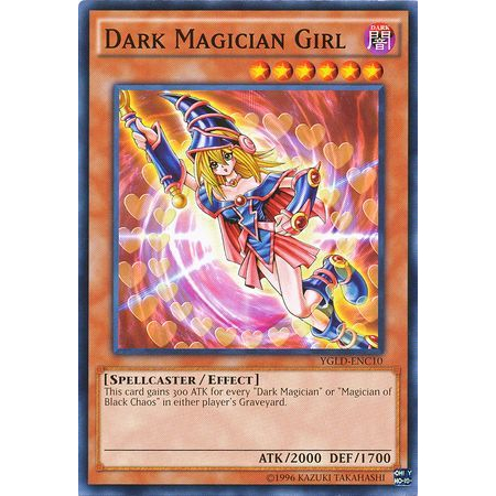 Lá bài thẻ bài Yugioh Dark Magician Girl - Tặng bọc bài nhựa bảo quản
