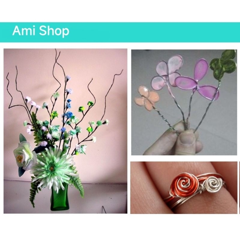 Kẽm xi nẹp lá, làm hoa handmade