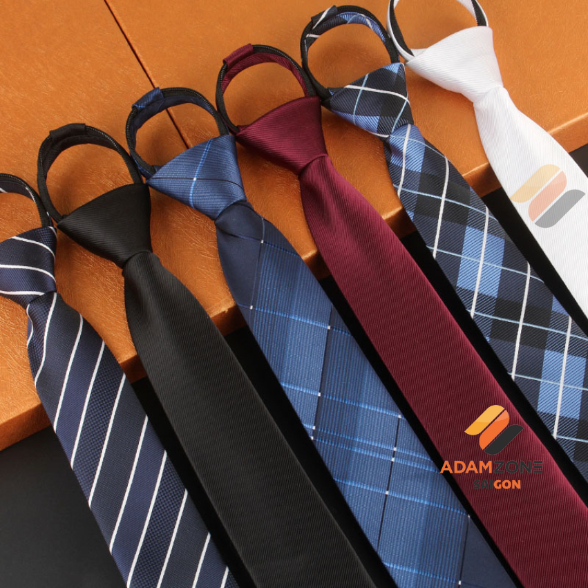 Cavat nam bản nhỏ 6cm thời trang nhiều mẫu lựa chọn, Cà vạt phong cách Hàn Quốc, cravat thắt sẵn, tự thắt {AdamZone.sg}