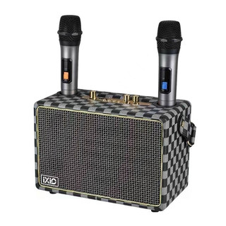 Loa bluetooth sk-2036 , có sẵn 2 micro không dây , hát karaoke nghe nhạc bass cực đỉnh - chuẩn qixi techhigh