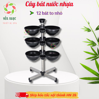 Cây bát nước nhựa 12 bát cho spa | Cây bát nước spa 12 bát