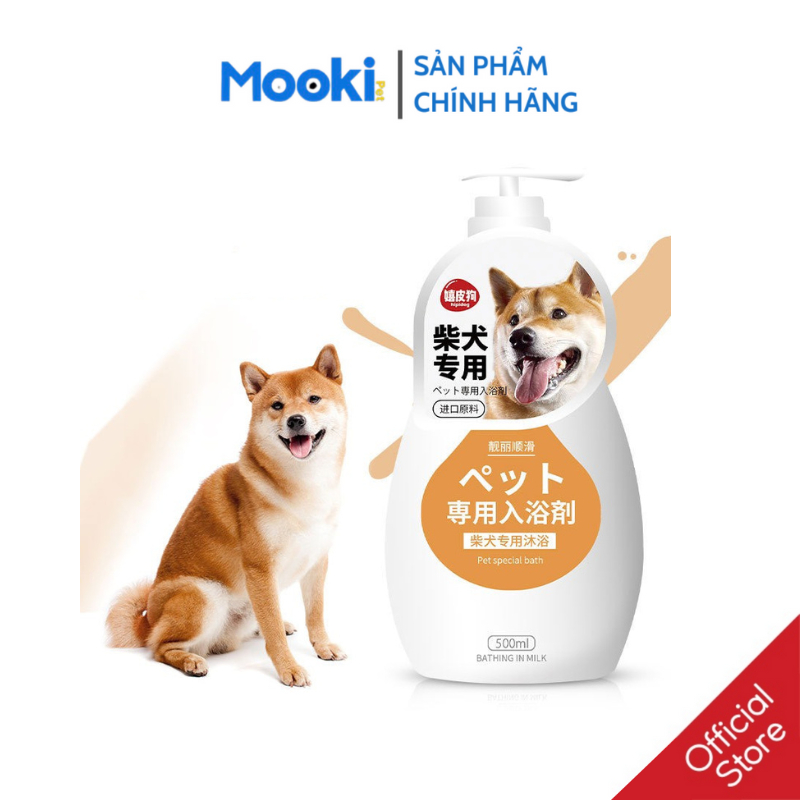 Sữa tắm dành cho chó Shiba dưỡng lông khử mùi hôi chai 500ml MOOKIPET
