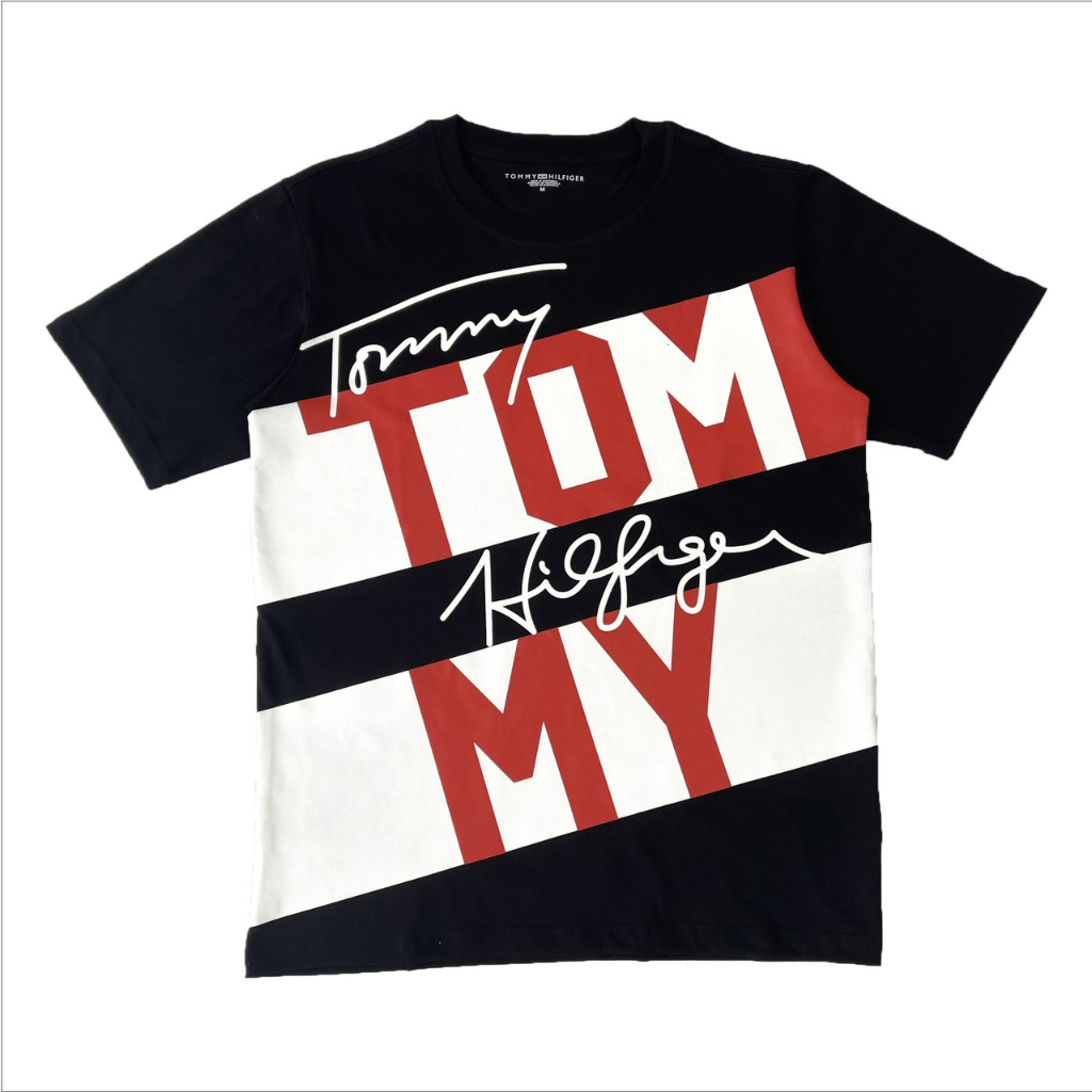 Áo thun Tom Big Logo in chữ nam nữ mới nhất Áo phông Tom kỉ niệm nam nữ cao cấp