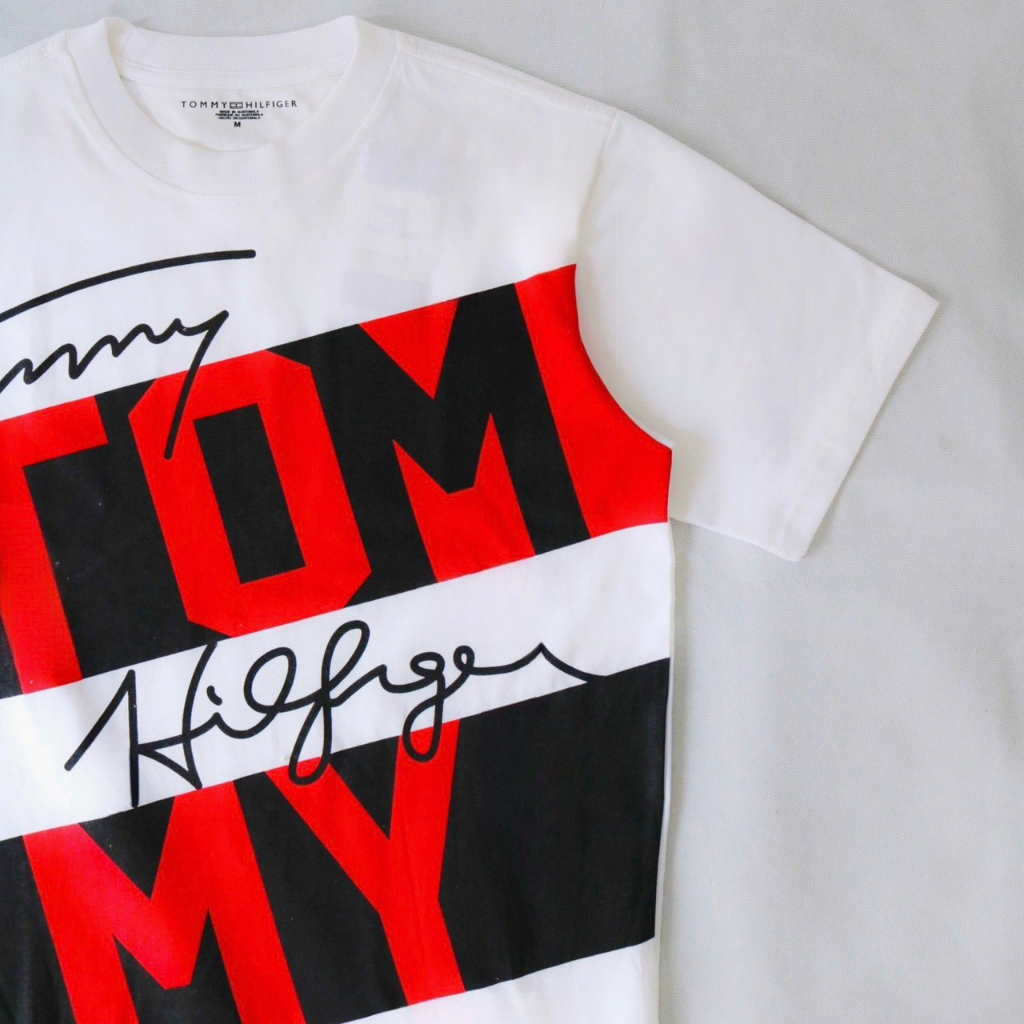 Áo thun Tom Big Logo in chữ nam nữ mới nhất Áo phông Tom kỉ niệm nam nữ cao cấp