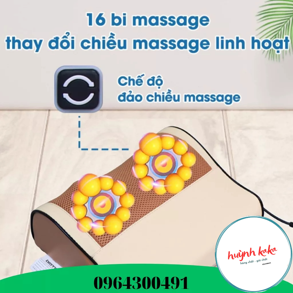 Gối Massage Cổ Vai Gáy Hồng Ngoại TEWI Tích Hợp 20 Bị Massage Cao Cấp - Bảo Hành 12 Tháng