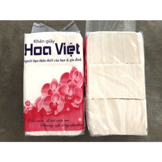 Khăn giấy ăn ô vuông Hoa Việt 1 bịch nhỏ 180g.