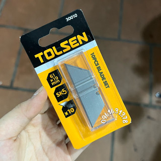 Lưỡi dao rọc giấy tolsen 30010 kích thước 61*19mm dùng cho dao tolsen 30007 30008 30019