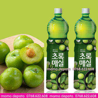 Nước ép mơ xanh woongjin nguyên chất - chai 1.5l