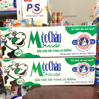 Thùng sữa mộc châu 48 hộp x 180ml